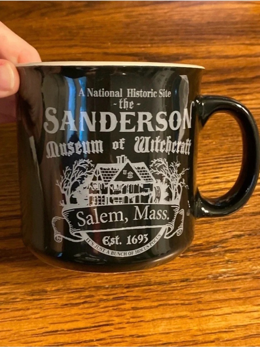 Disney Hocus Pocus Sanderson Museum of Witchcraft Salem Mass Ceramic Mug NWOT